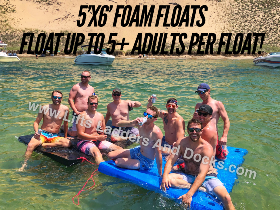 Foam Lake Floats- 5'x6' For Swim Rafts, Lift & Dock Installation